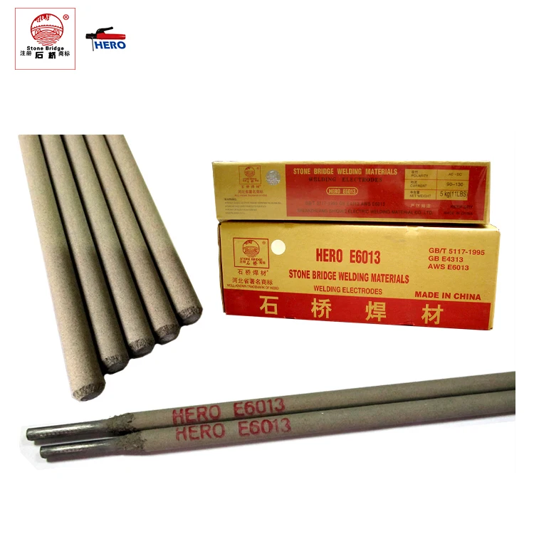Golden Welding Electrodes Welding Rods E6013 E 7018 Rutile Steel Alloy Welding Electrodes E6013 Hero E6013