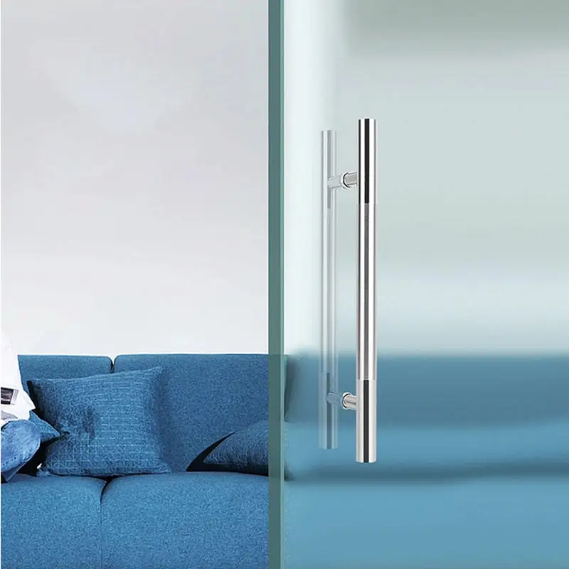 Gainjoys Modern customizable door handle shower room stainless steel pull door H Shape Sliding Door Handle