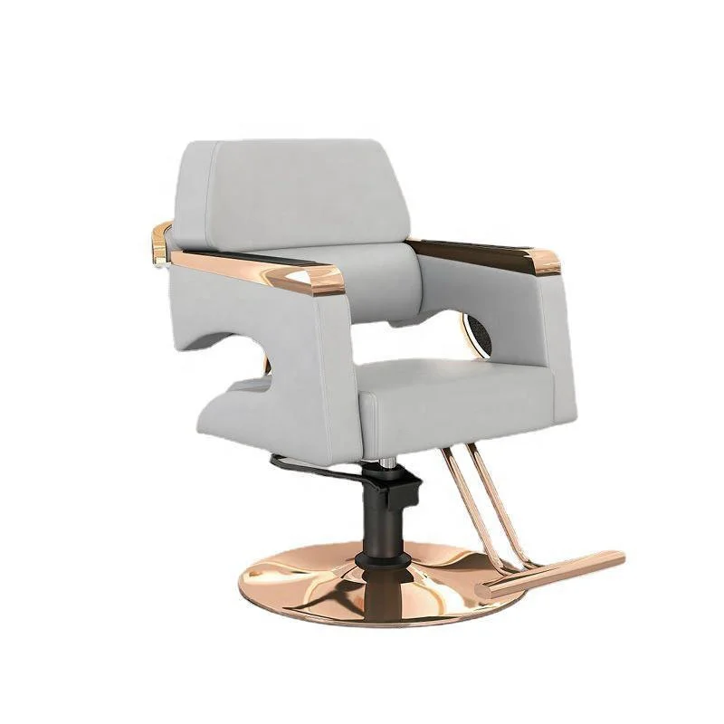 Hot New  Hair salon special barber store chair stainless steel can be lifted to put down the hairdressing chair