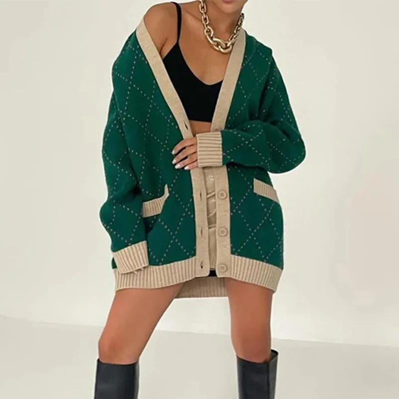 New arrival autumn apparel fashion popular loose cardigan sweater