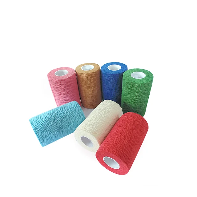 
Vet Wrap Waterproof Colored Cohesive Elastic Bandage 