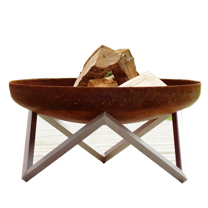 Новый дизайн OEM, высокая устойчивость к коррозии, стальной барбекю для сада в античном стиле