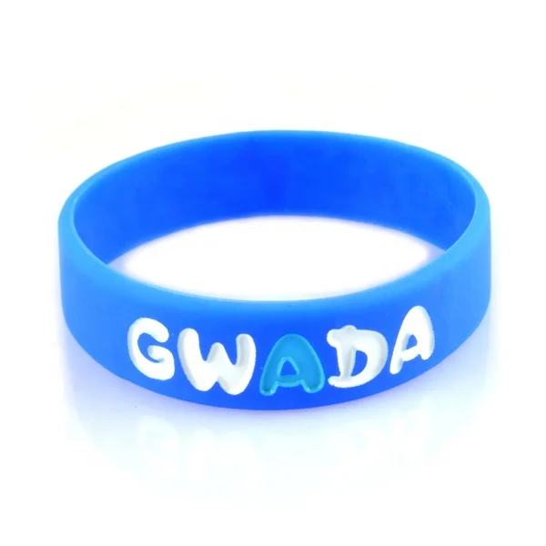 Трендовый индивидуальный гравируемый пустой красочный круглый силиконовый браслет для мужчин
