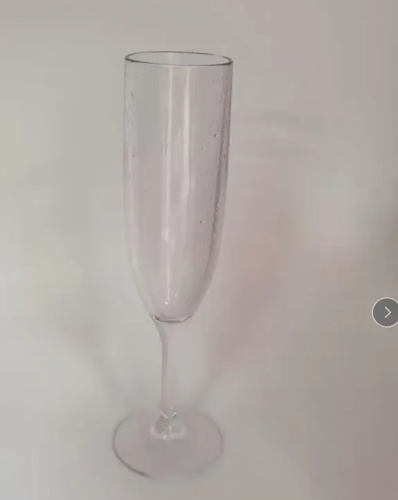180 ml  Crystal Champagne glass  235 mm high plastic acrylic champagne cup