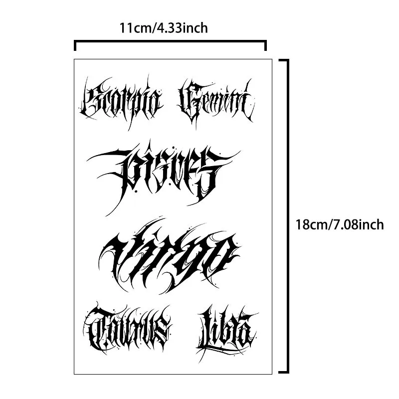Herbal Juice Tattoo Stickers Semi Permanent Waterproof Tattoo Sticker Lasting 7-14 Days Custom Temporary Tattoo Stencil Sticker