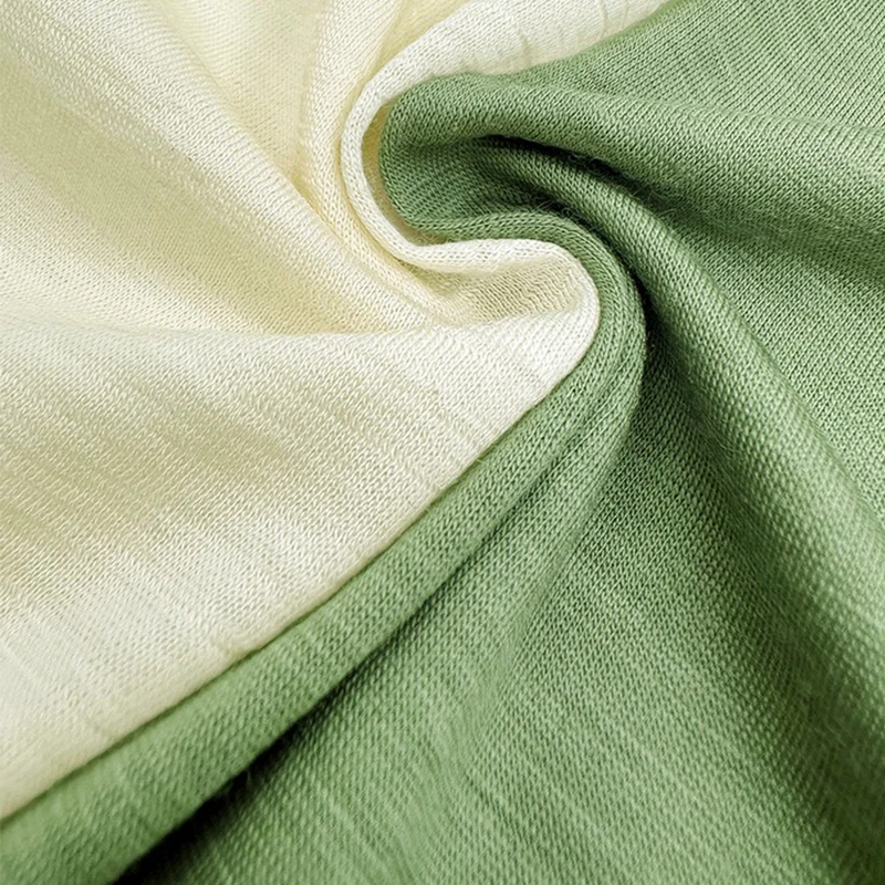 Knitted plain 100% Merino wool fabric can be machine washed into T-shirt bottom suspender fabric