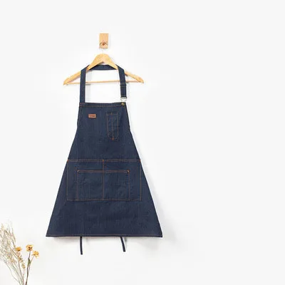 Новый дизайн, фартук с логотипом на заказ, детский ковбойский джинсовый фартук
