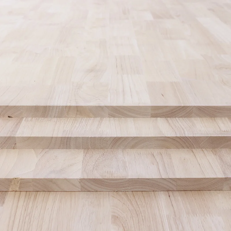 Rubber Wood finger plate 15-20mm imported Indonesian rubber wood tooth plate AA class wardrobe back plate