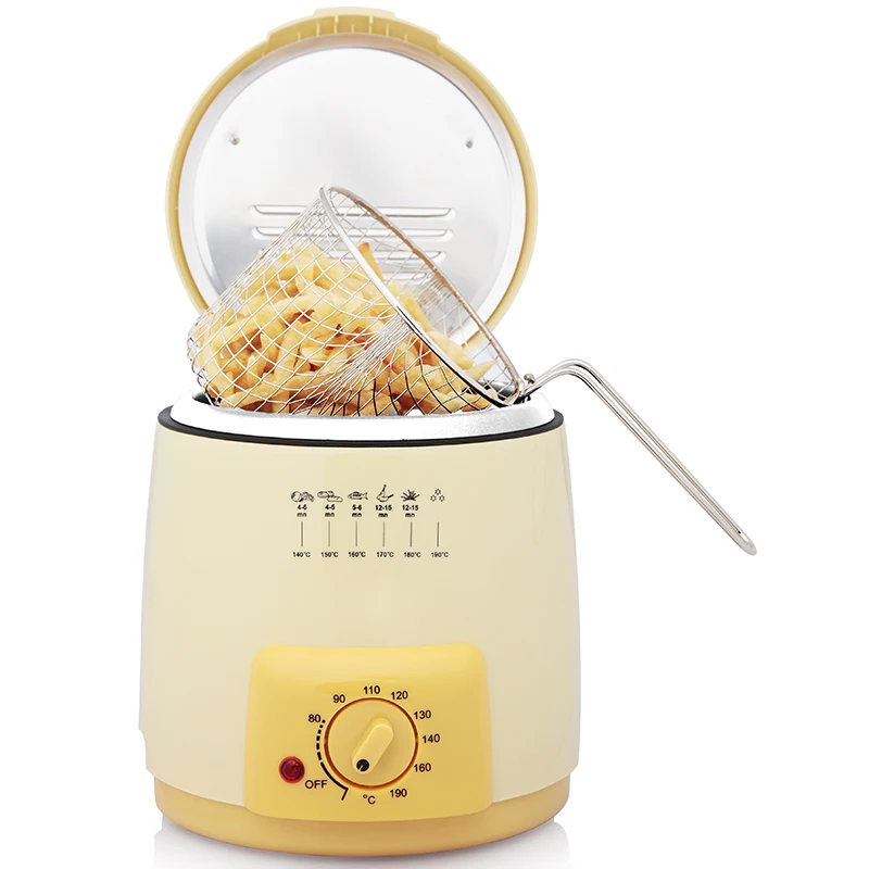 Deep Oil Mini Electric Fryer High Quality Family Kitchen Mini Electric 840w 0.9L oil capacity Deep Fryer