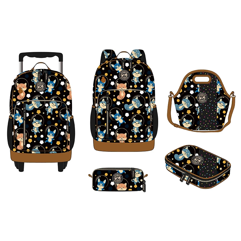 Durable Portable Fahion Rucksack School Bag Unisex Bag School Stylish Student Backpack Girls Trolley School Bag