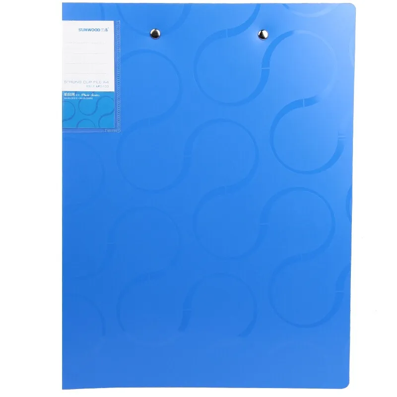 DOUBLE-STRONG-LEVER-PLASTIC-TRANSPARENT PLASTIC CLIP FILE