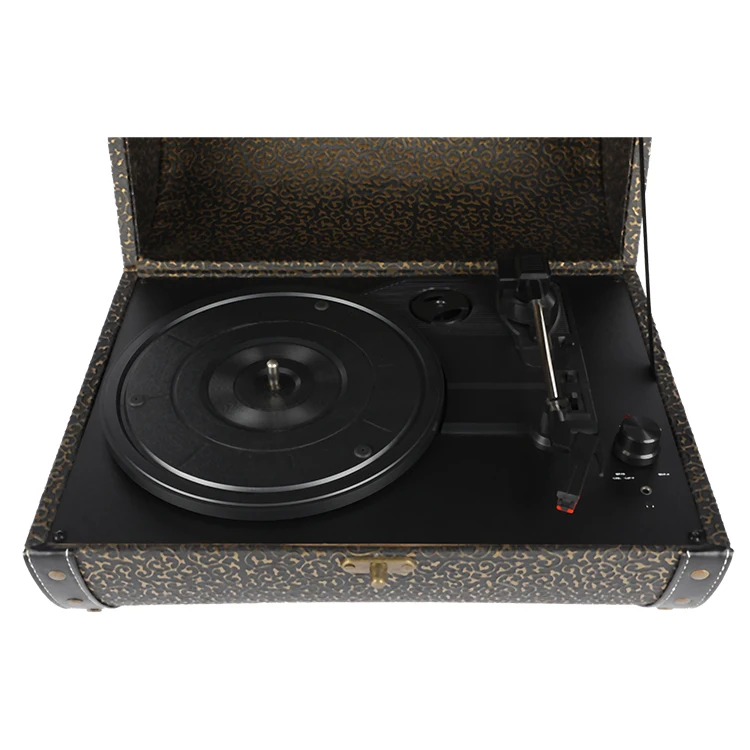 Multi Audio Retro Tourne Disc Horn Speaker Music Box Player Gramophone Blue Tooth Speaker