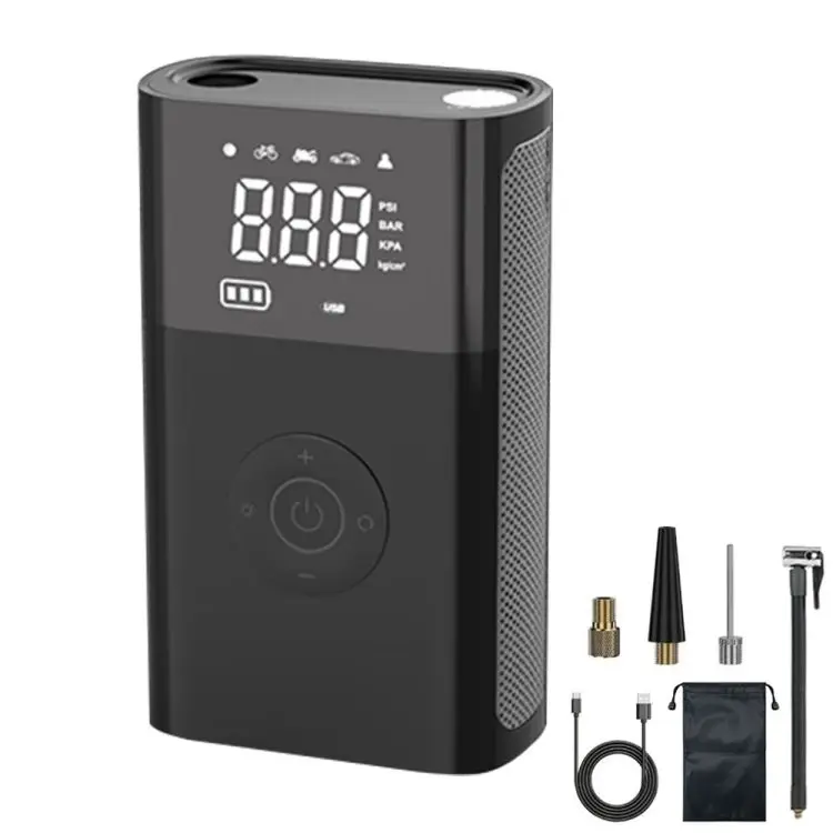 Cordless Tire Inflator Portable Air Compressor Handheld Digital Display Mini Air Pump for for Car Bike Motorcycles Balls