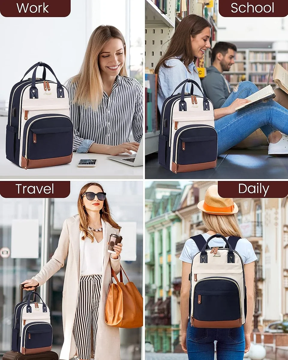 2023 Top Quality Wholesale Custom Travel Office Daily School Girls Boys School Blue Laptop Backpack for Lenovo Dell MacBook