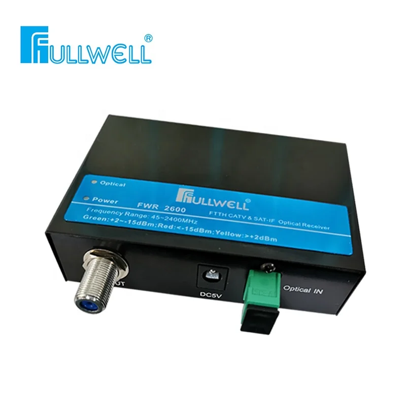 Очень хорошо низкой мощности Snmp FTTH AGC CATV Спутниковое телевидение оптический получатель/оптический узел