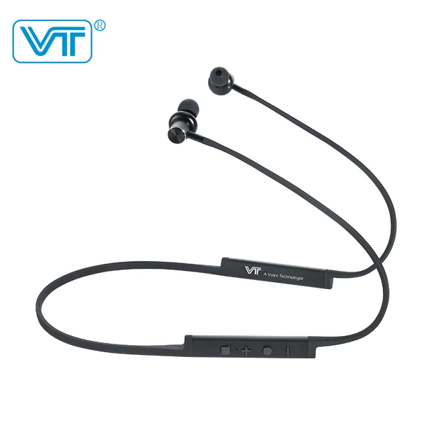 
Neckband wireless sports earphones waterproof compatible with Teams, Skype for business via BT100U Dongle 