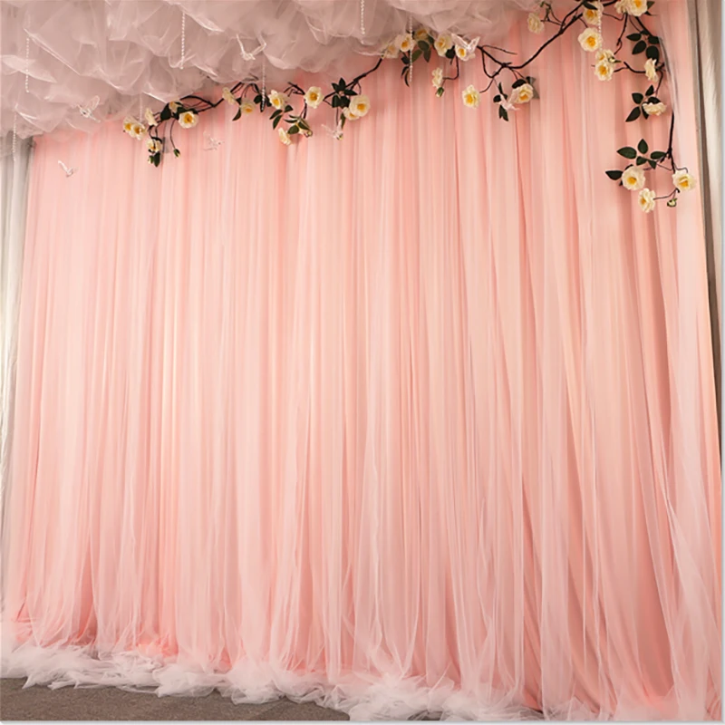 Wedding backdrop decorative curtains custom party background curtains