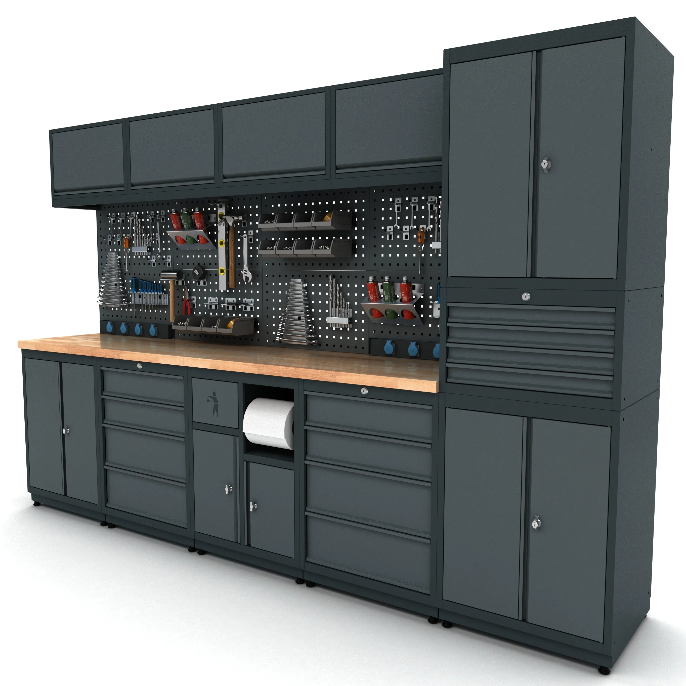 High Quality Metal Modular Tool Cabinet Storage System For Mechanic Garages Workshops Hobby Usage