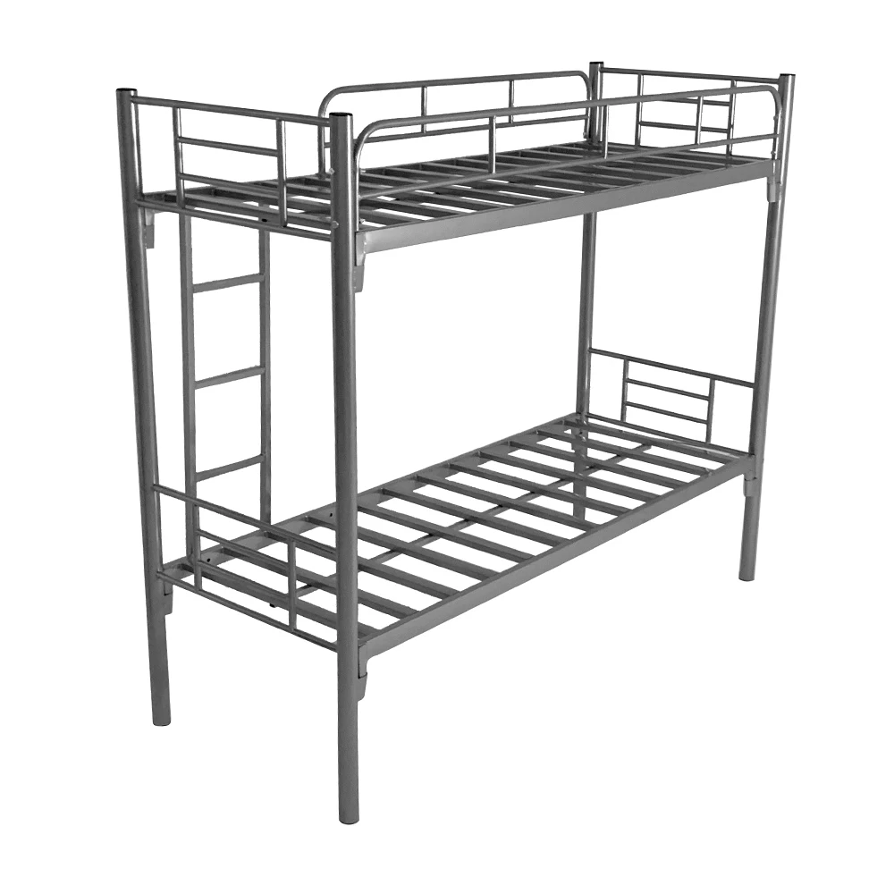Direct Manufacturer Cheap Strong Hostel Double Decker Designs Ladder Metal Bunk Bed