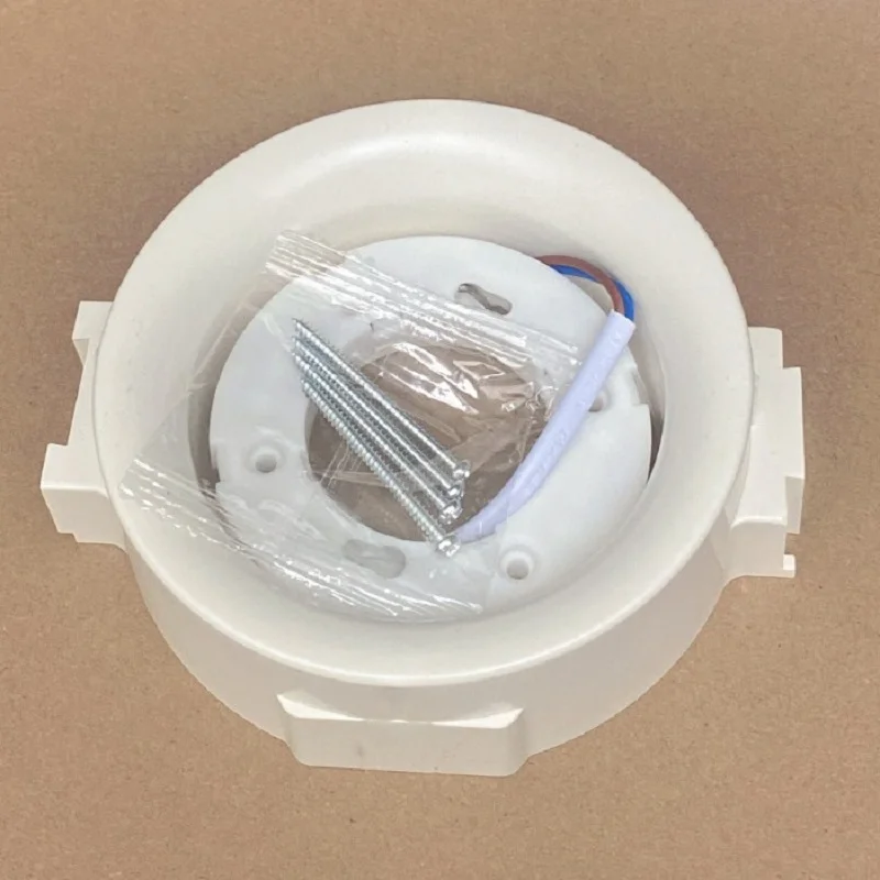 White gray ABS embedded installation base bracket GX53 lamp holder