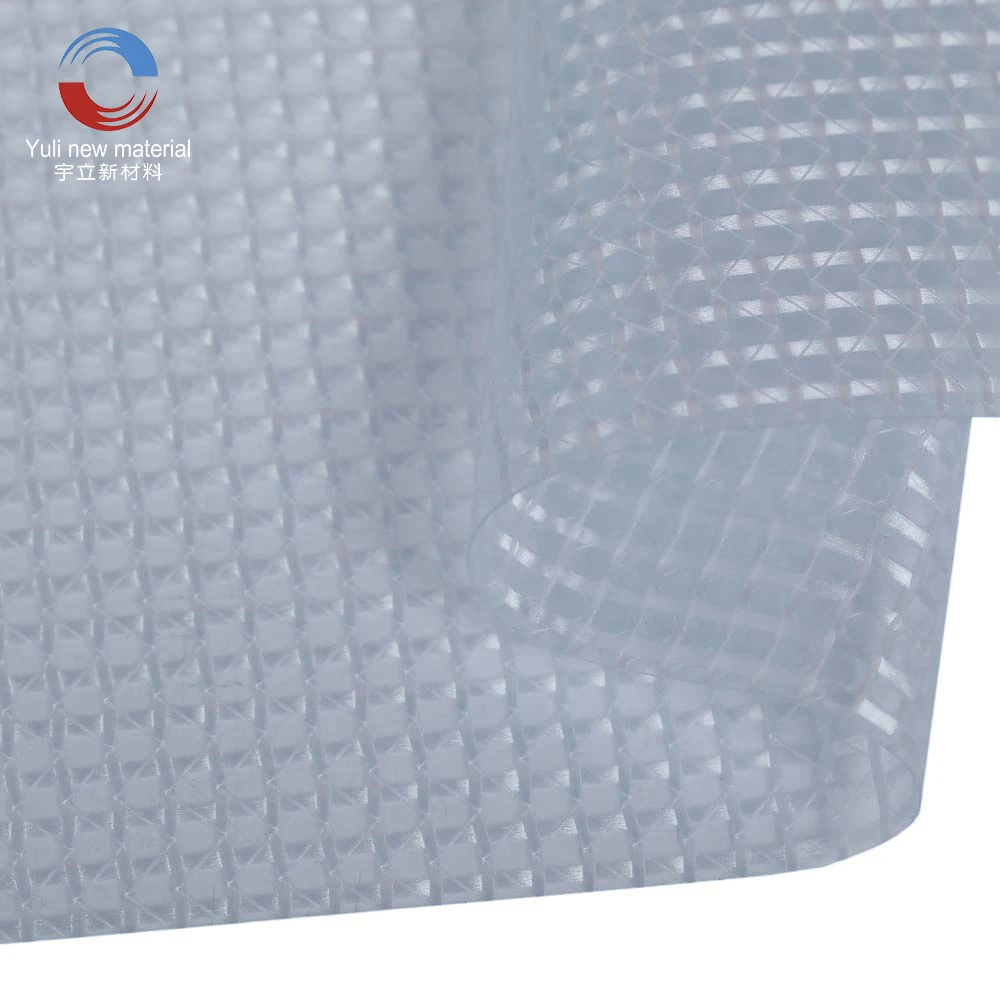 PVC Film + 100% Transparent 25-30 Days Super Clear Vinyl Coated Other Fabric Mesh UV Resistant PVC Tarpaulin Pvc Polyester Plain