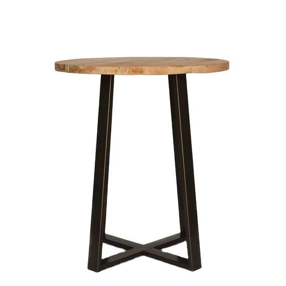 Modern Design Cafe Table High Quality Simple Metal Bar Furniture Hot Selling Customized Decorative Accessories for Kitchen Hotel