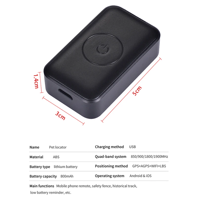 Hot Sale Dog Anti-Loss Locator GPS Tracker Collar GPS Real-Time Global Accurate Pet Locator Collar For Android IOS System