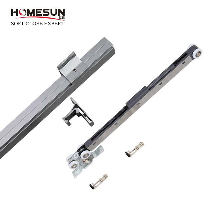 mirror sliding door soft close adjustable damper