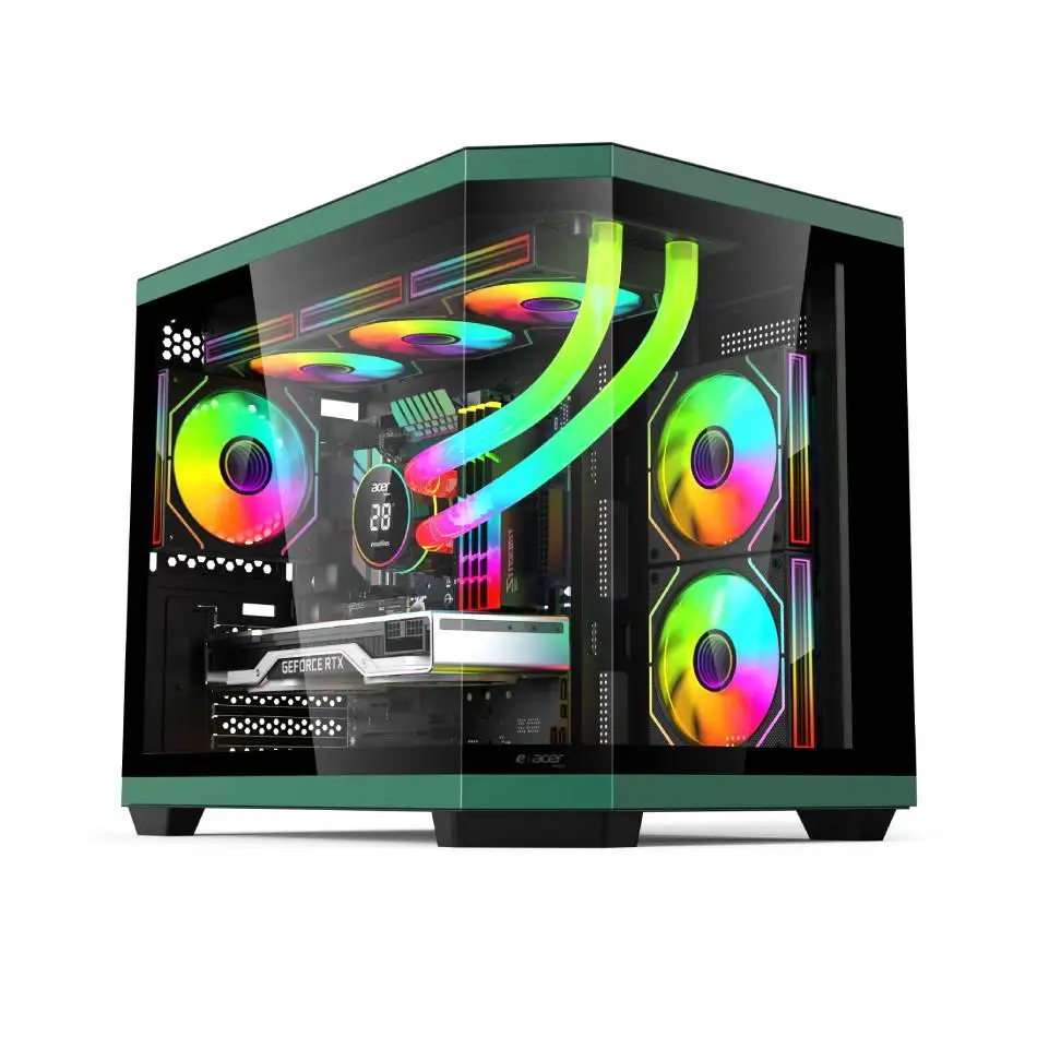 desktop gaming pc casing factory direct vertical box office cpu cabinet gamer computer case