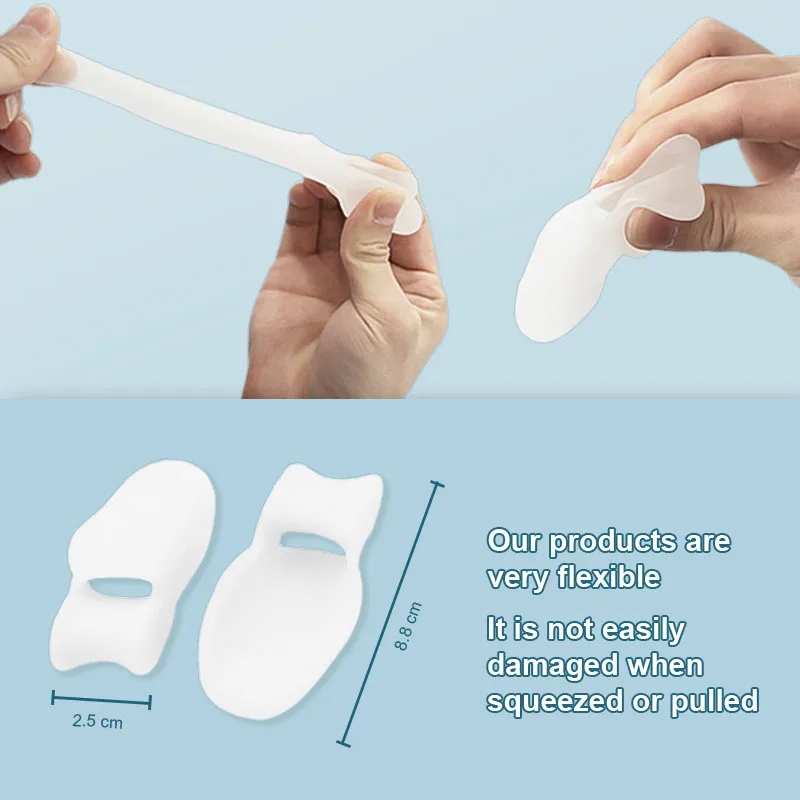 Custom Packaging Silicone Gels Bunion Toe Corrector Toe Separator Toe Spacers For Bunion Relief Bunion Protector