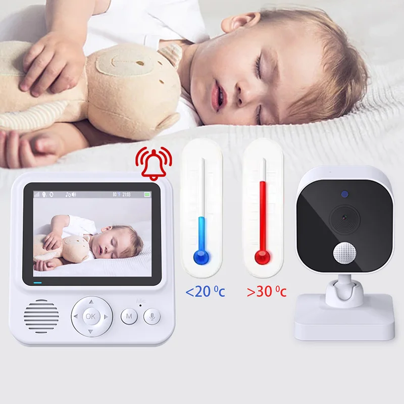 Wireless Video baby monitor with Camera Two-way Audio Factory Direct Sale 720P HD 2.4G babyfoon OEM/ODM
