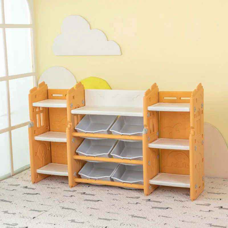 
Personalized Customization Plastic Toy Storage Kids Organizer Shelf 