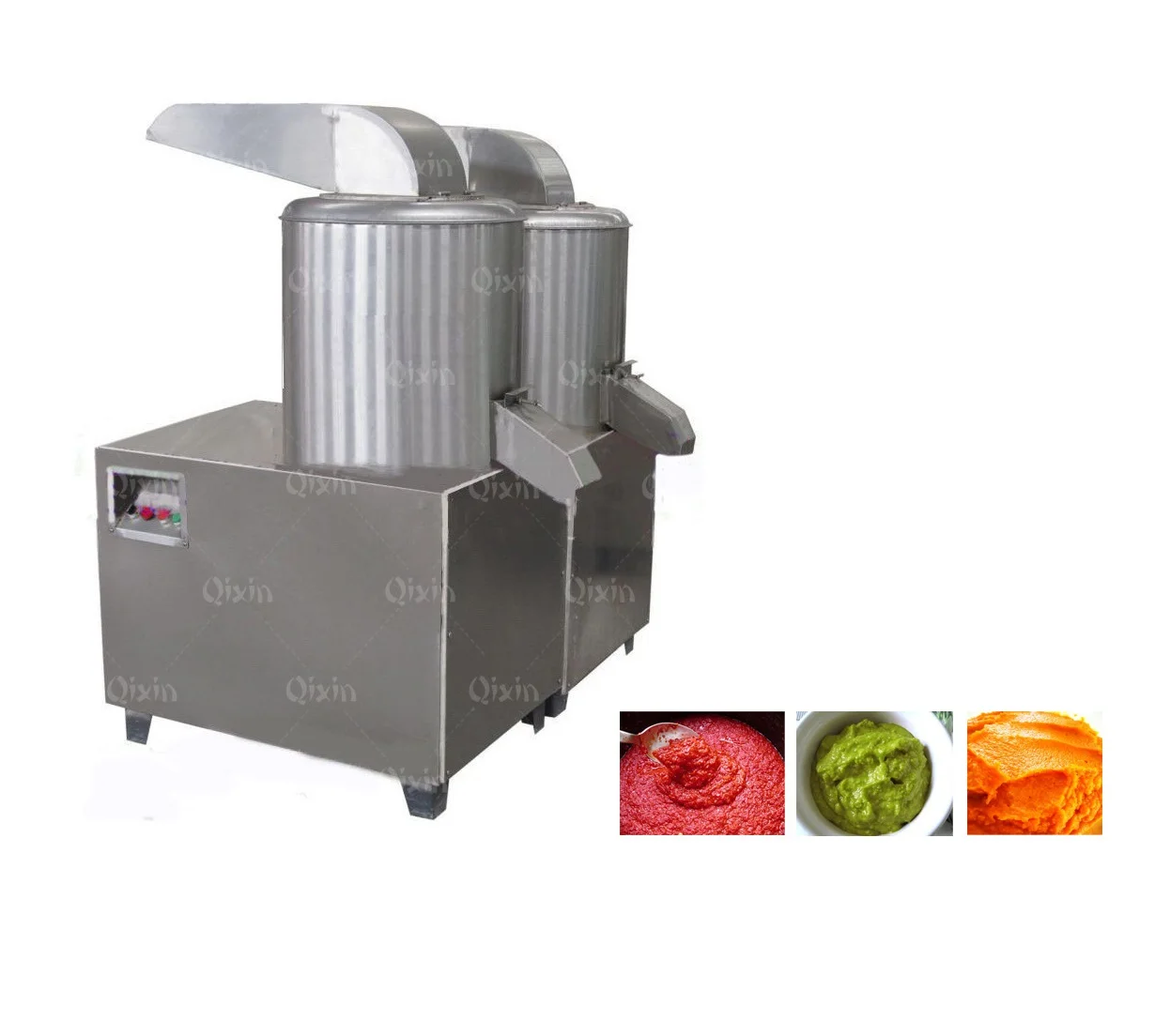 300kg per hour ginger garlic paste machine / vegetable and fruit pulp and sauce cutting machine / ginger paste cutting machine
