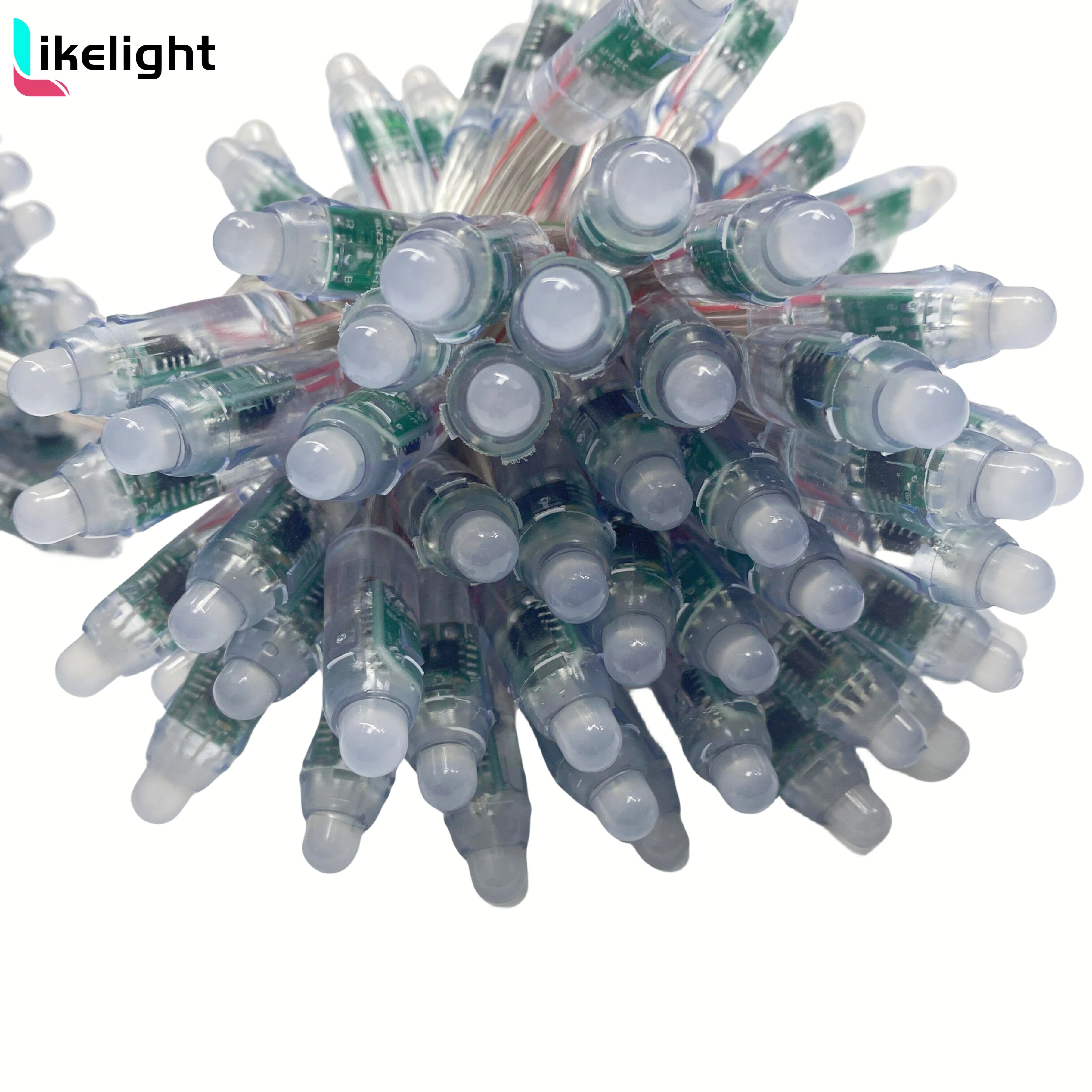DC5V/12V Waterproof Full Color 1903 ws2811 TM1809 GS8208 DMX512 12mm Bullet LED Pixel Light for Christmas Decoration LED Modules