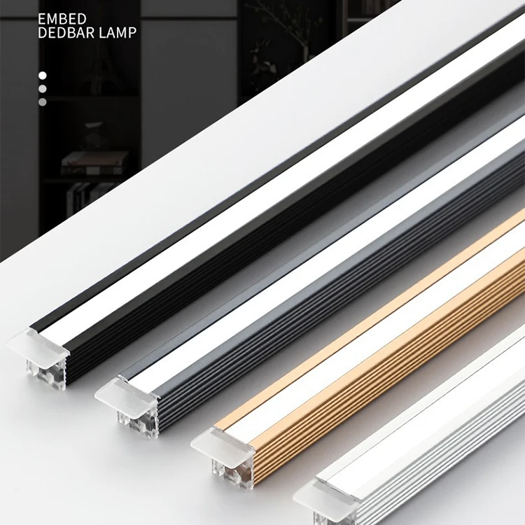 LED solderless strip light with embedded linear light cabinet layer board wardrobe wine cabinet light VOC