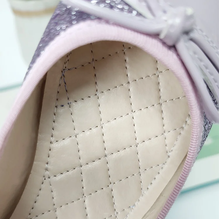 Girls Leather Shoes Autumn Fashion Patchwork Sequins Baby Girl Shoes Princess Kids Dress Shoes Flat Heels Bow Customized PVC,TPR