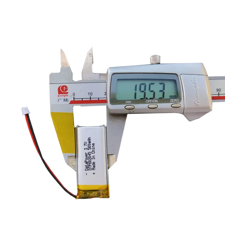 500mah rechargeable polymerDTP602045 3.7V lithium ion battery