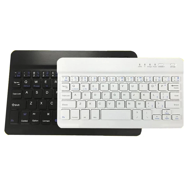 Mini Wireless Keyboard BT Keyboard For ipad Phone Tablet Rubber keycaps Rechargeable keyboard For Android ios Windows