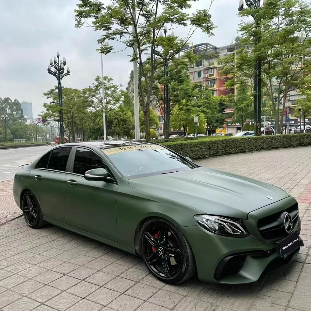 Бесплатная доставка в США 1 52*18 м матовая керамическая армейская зеленая Автомобильная виниловая пленка