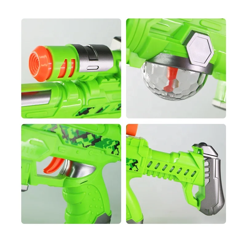 Children Gun Toys  Light&Sound Boy Paly Gmae Battery Style Electronic Gun Plastic Material with  Multiple Certificates