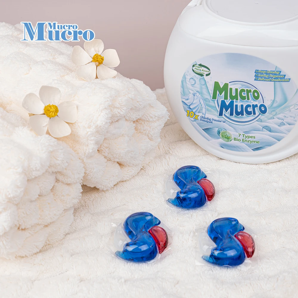 3 In 1 3d Color Protection Fragrance 10g*50 8x Deep Clean Odor Removing Bacteria And Mites Laundry Detergent Pods