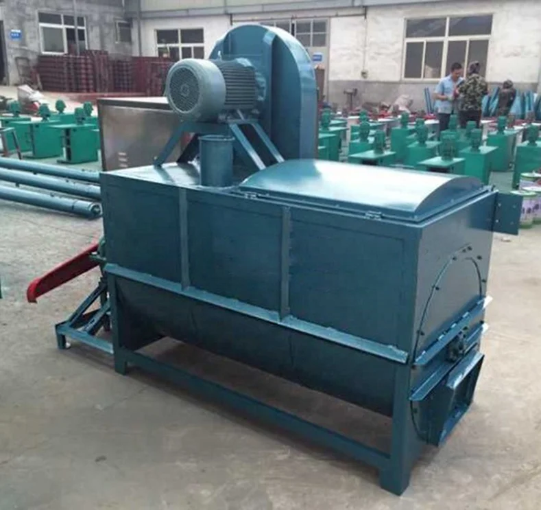 screw horizontal mixer combine hammer mill for blending powder animal feed horizontal ribbon blender mushroom soil mixer