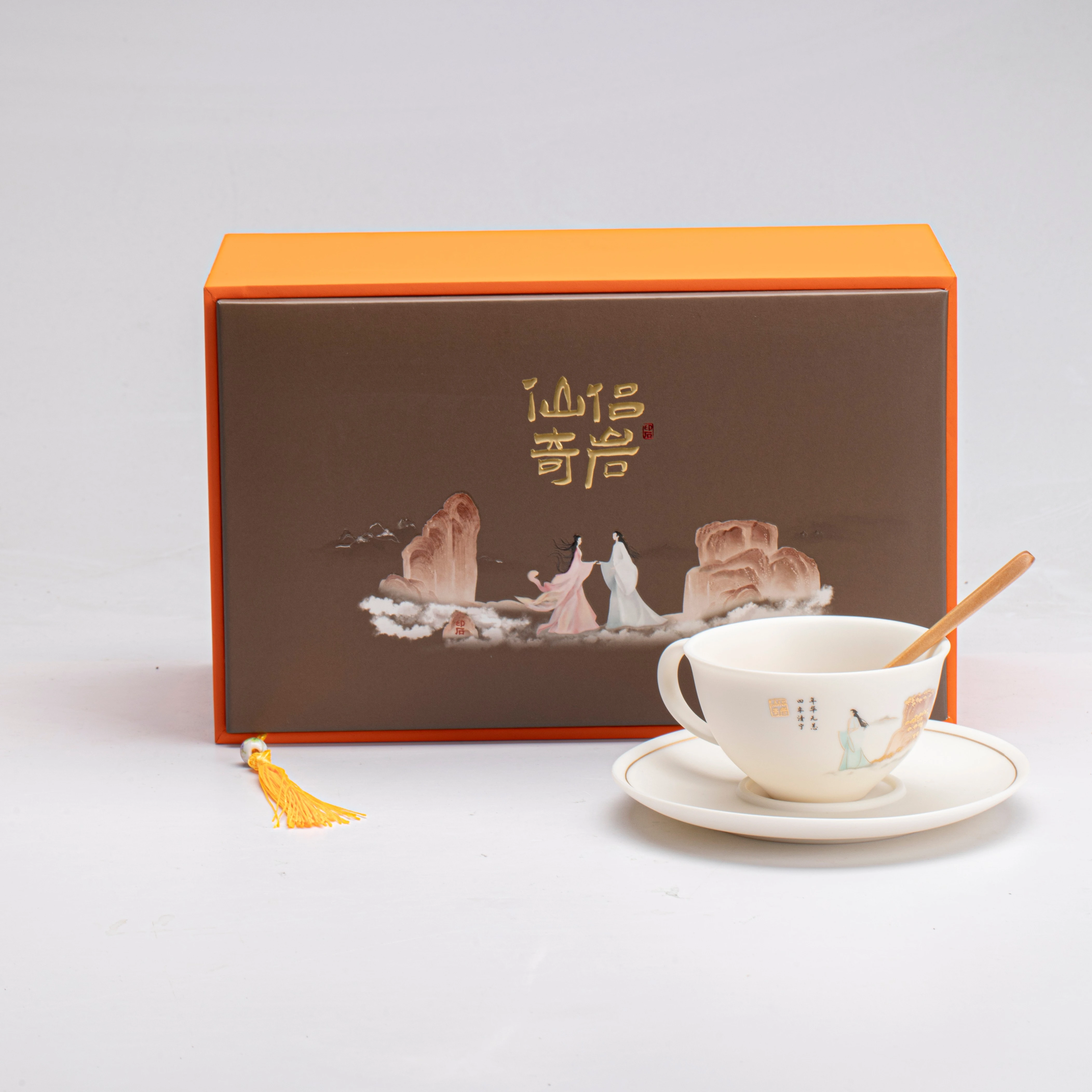 Porcelain Espresso Cups with Saucers, 180ML Porcelain Demitasse Cups, Ceramic Coffee Cups