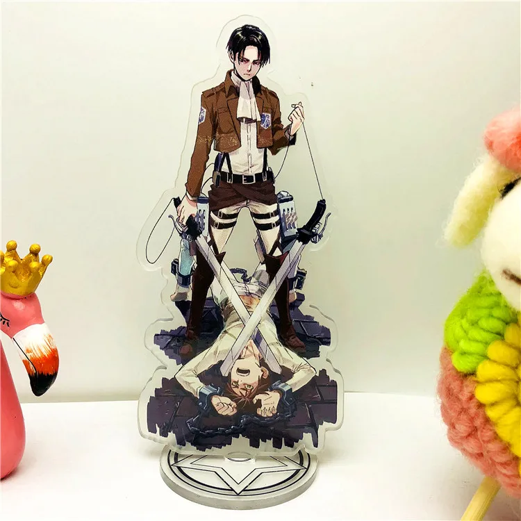 15cm 35 Color High Quality Anime Eren Jaeger Acrylic 3D printed Acrylic figure Stand