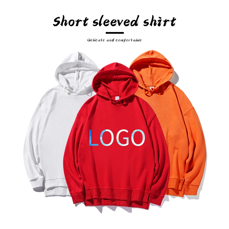 Wholesale blank Polyester Pullover Men Hoodie Custom Brand hoodies for Silk Screen hot pressing embroidery printing