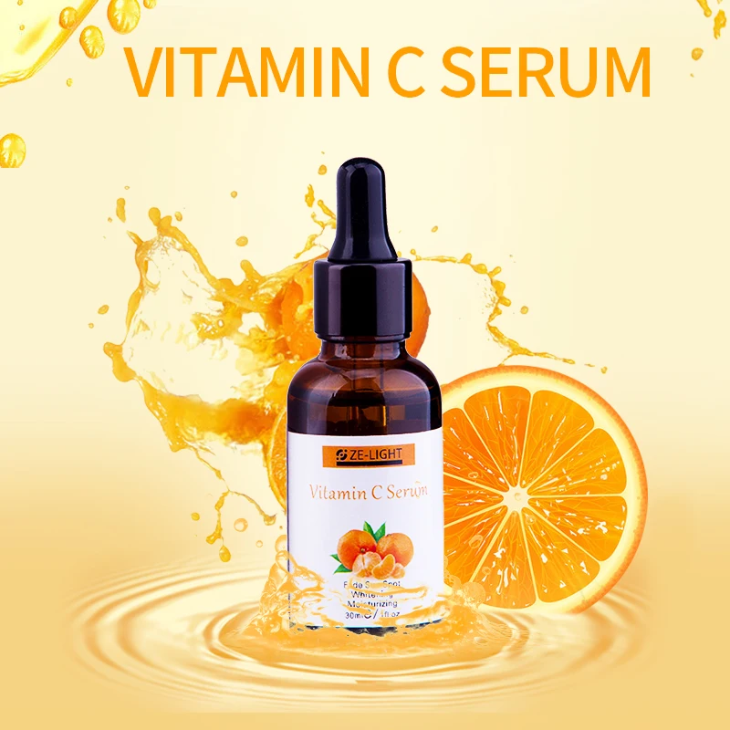Private Label Free Sample Anti Aging Wrinkle Remove Dark Spots Briten Lighten Regenerating Whitening Vitamin C Face Serum