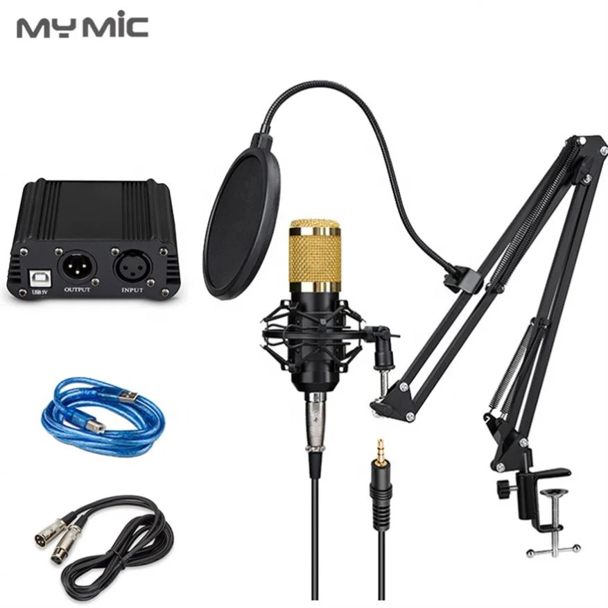 Hot Sale Microphone Studio Condenser With Usb Phantom Power 48V Vocal Recording