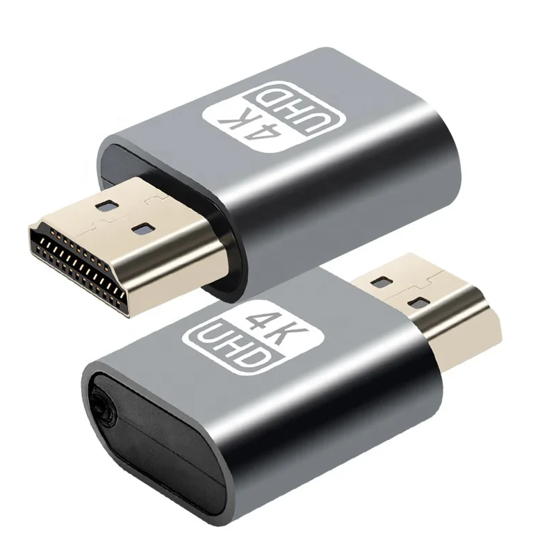  HDMI виртуальный дисплей DDC EDID подключаемый 4K 1080P HDMI-совместимый Виртуальный адаптер