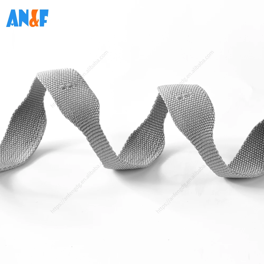 Wholesale 25mm nylon wide and narrow webbing gourd belt special-shaped webbing accessories wave-shaped bag strap shoulder strap