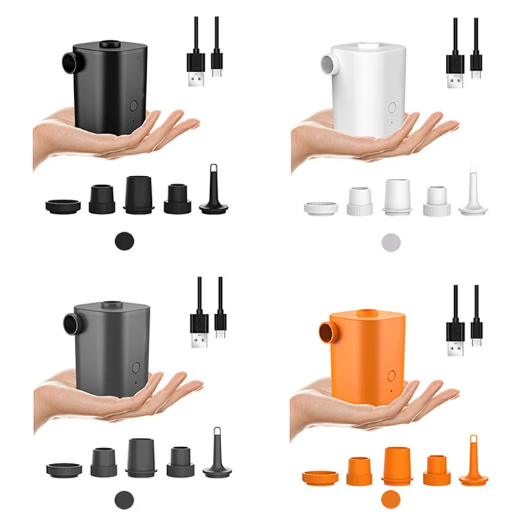 GARID New Camping Outdoor Portable Electric Inflatable Swimming Ring Inflatable Bed 5 Air Nozzles Choose White Air Pump GCFP-001